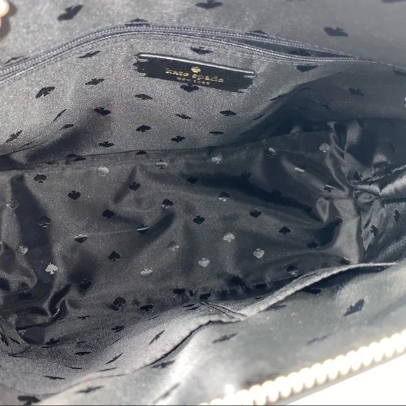 Kate Spade Handbag Patterson Drive Medium Dome Leather Satchel Bag in Black - Picture 7 of 11